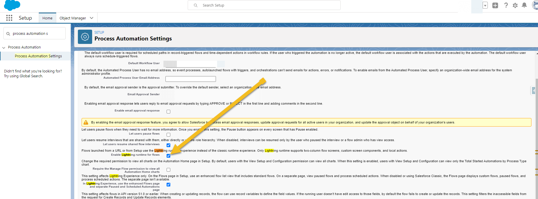 Enable Lightning Runtime for Flows