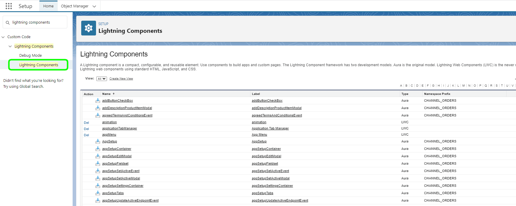 How To Find Lightning Components In Setup Salesforce Example