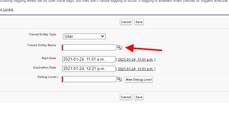 Debug log page